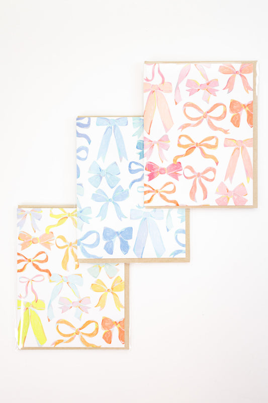 Blank Bow Greeting Cards, VARIOUS