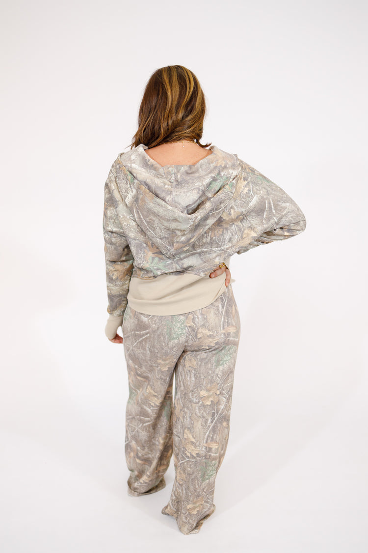 Camo Quarter Zip Hoodie, XS-3XL