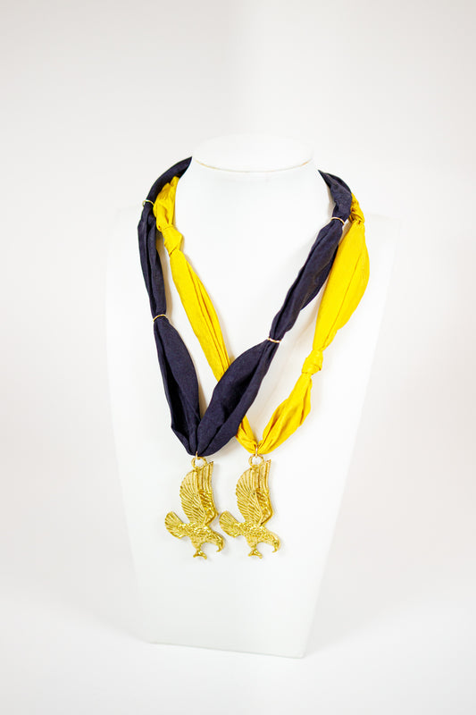 Eagle Charm Scarf Necklace, VARIOUS
