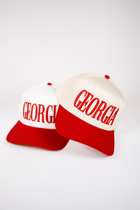 "GEORGIA" Embroidered Hat, VARIOUS
