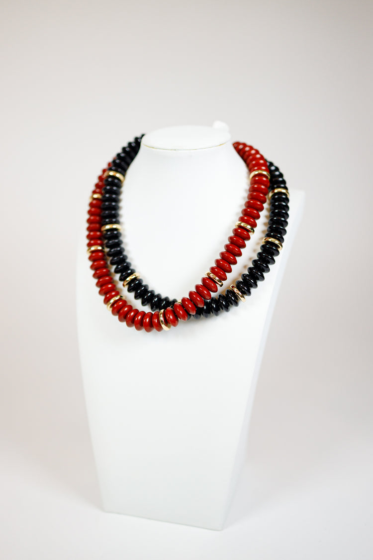 Rondelle Beaded Necklace, VARIOUS