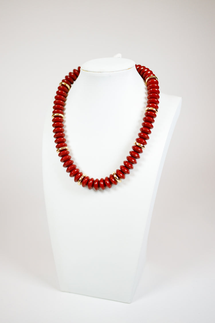 Rondelle Beaded Necklace, VARIOUS