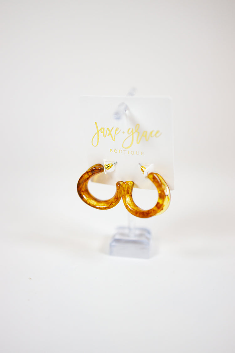 Marble Geometric Hoops