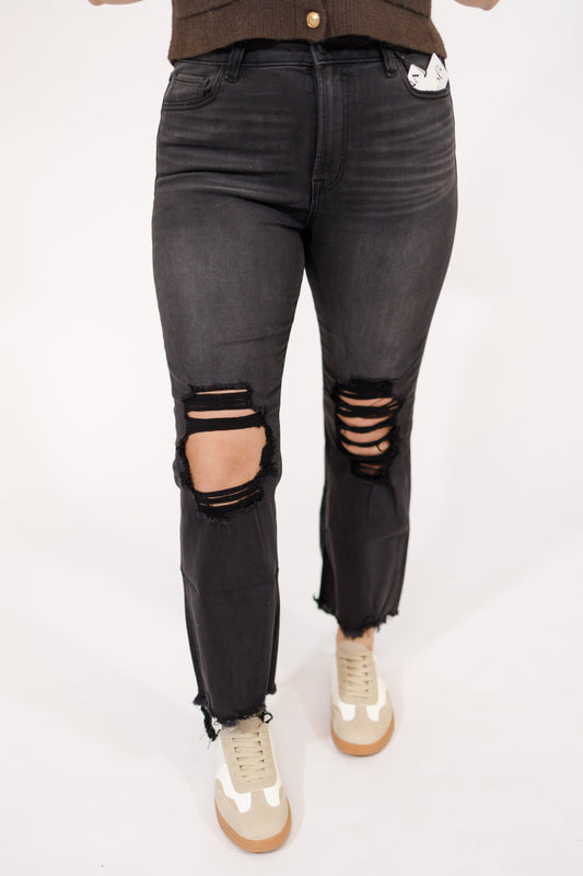 Z Black Washed Distressed Jeans
