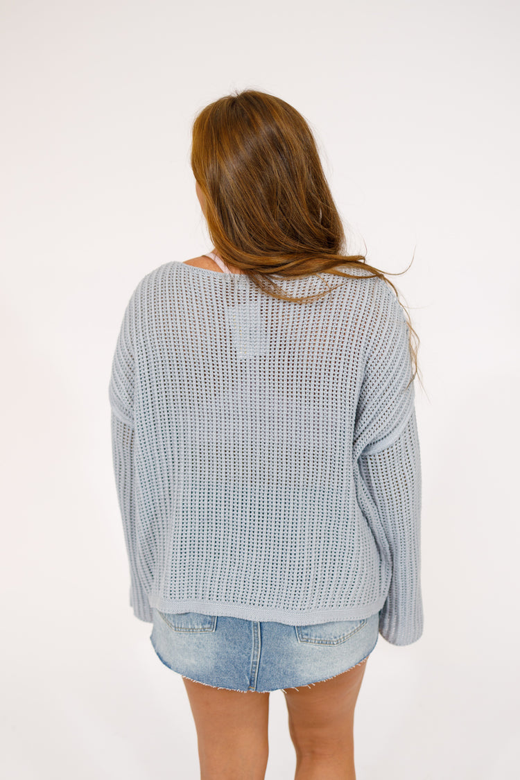 Blue Star Cable Knit Sweater