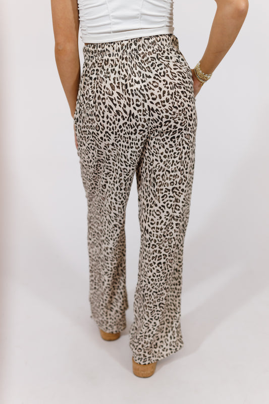 Leopard Drawstring Pants