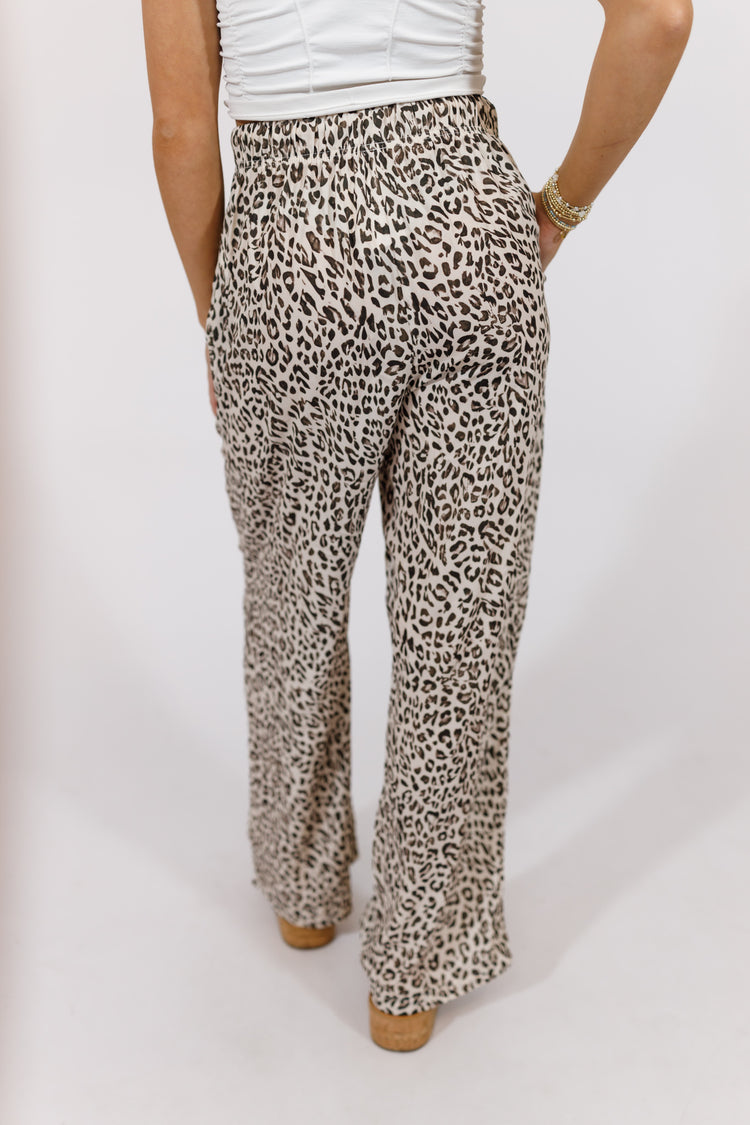 Leopard Drawstring Pants