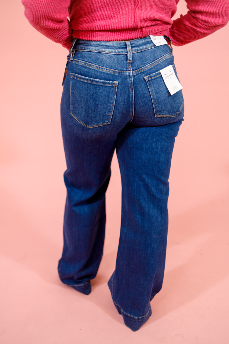 Flying Monkey Dark Wide Leg Jeans