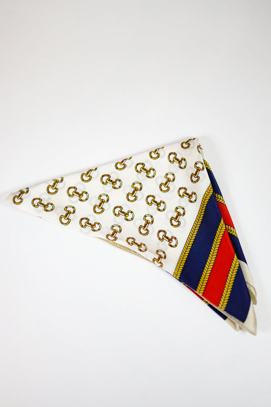 Multi Horsebit Print Bandana