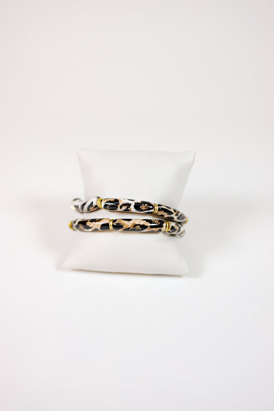 Animal Print Pipe Stackable Bracelet