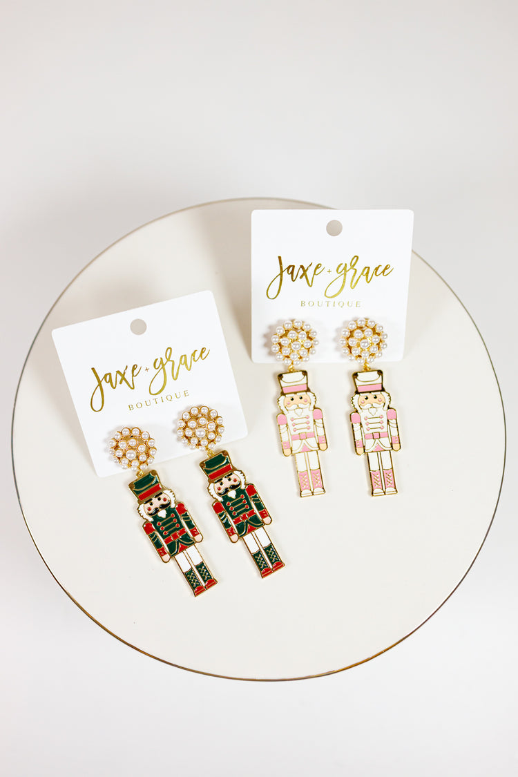 Metal Nutcracker Earrings, VARIOUS