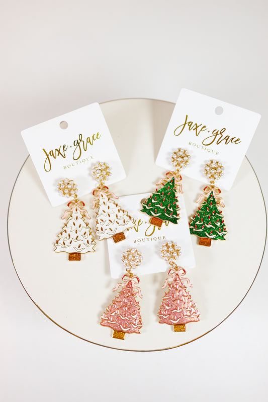 Christmas Tree Drop Earrings, VARIOUS