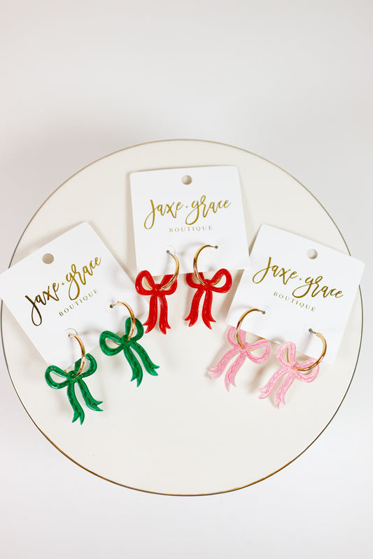 Ribbon Dangle Hoops, VARIOUS