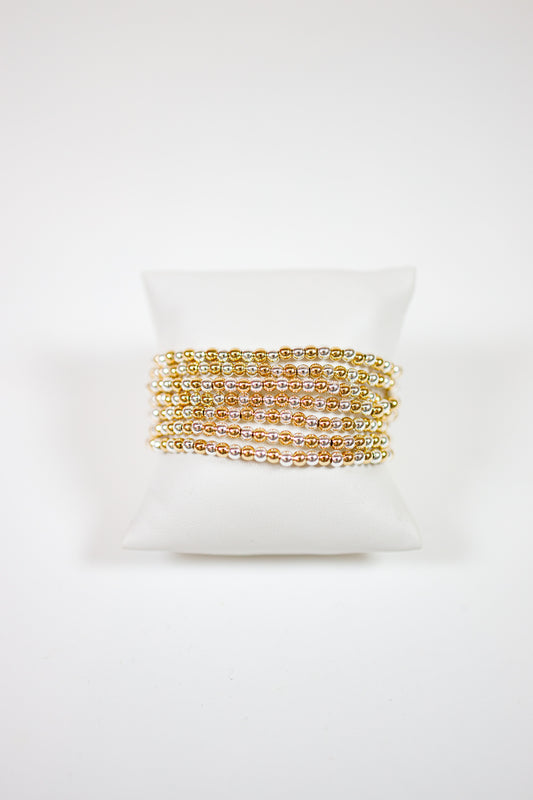 7 Row 4mm Mixed Bracelet