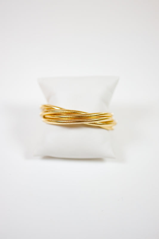 5 Row Omega Chain Bracelet