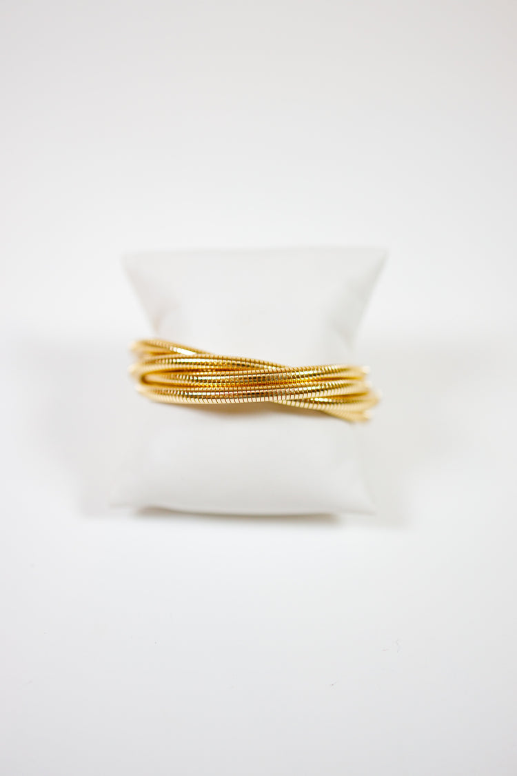 5 Row Omega Chain Bracelet