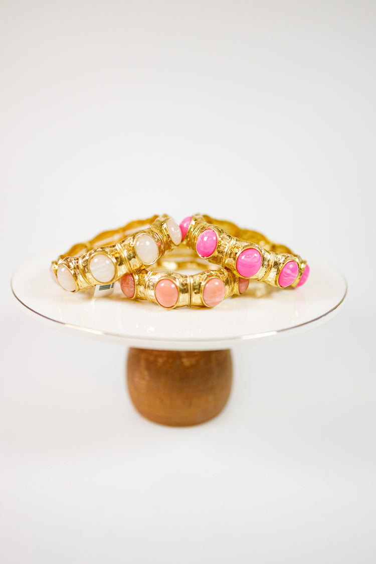 Vintage Oval Stone Bracelet, VARIOUS