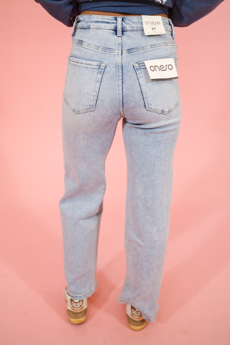Oneso Patch Pocket Straight Jeans