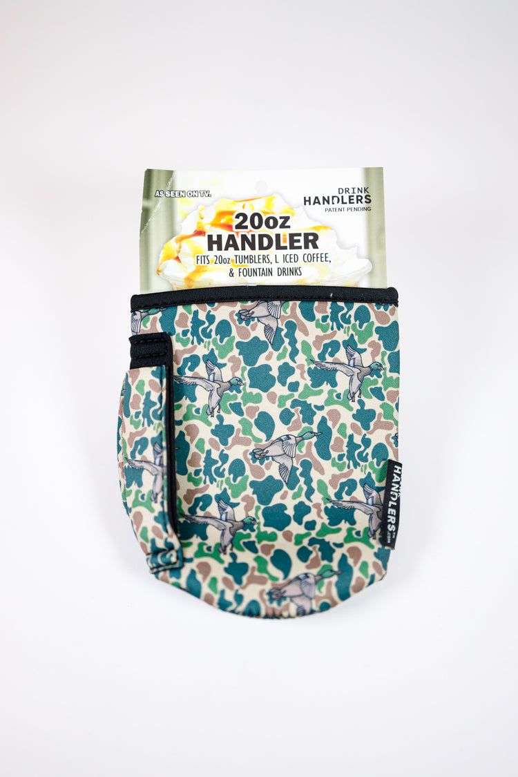 20oz Green Duck Camo Tumbler Koozie