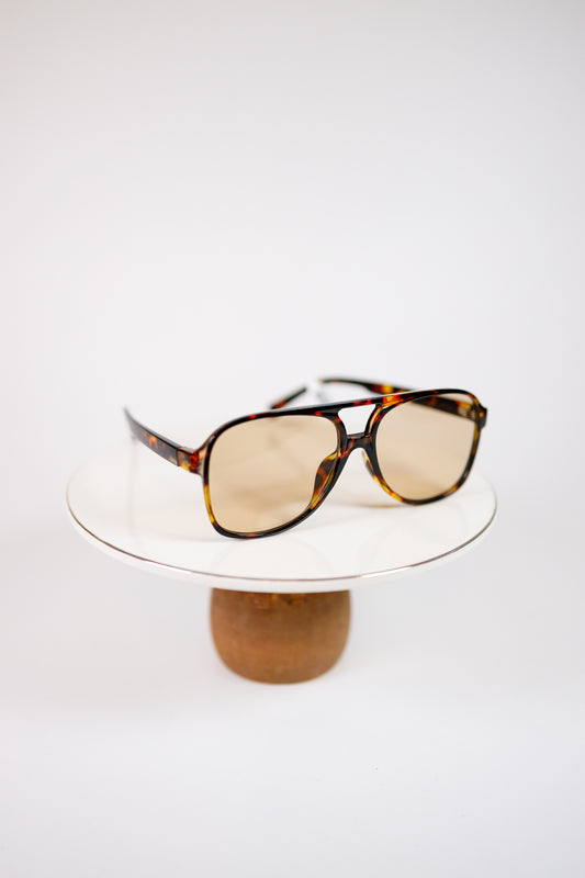 Vintage Double Bridge Aviator Sunglasses