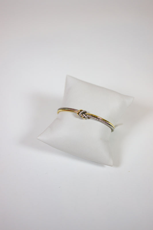 Knotted Wire Cuff Bracelet