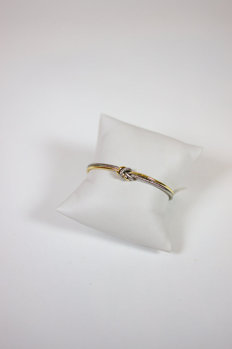 Knotted Wire Cuff Bracelet