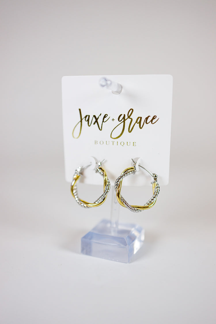 25mm Two-tone Twist Cable Hoops