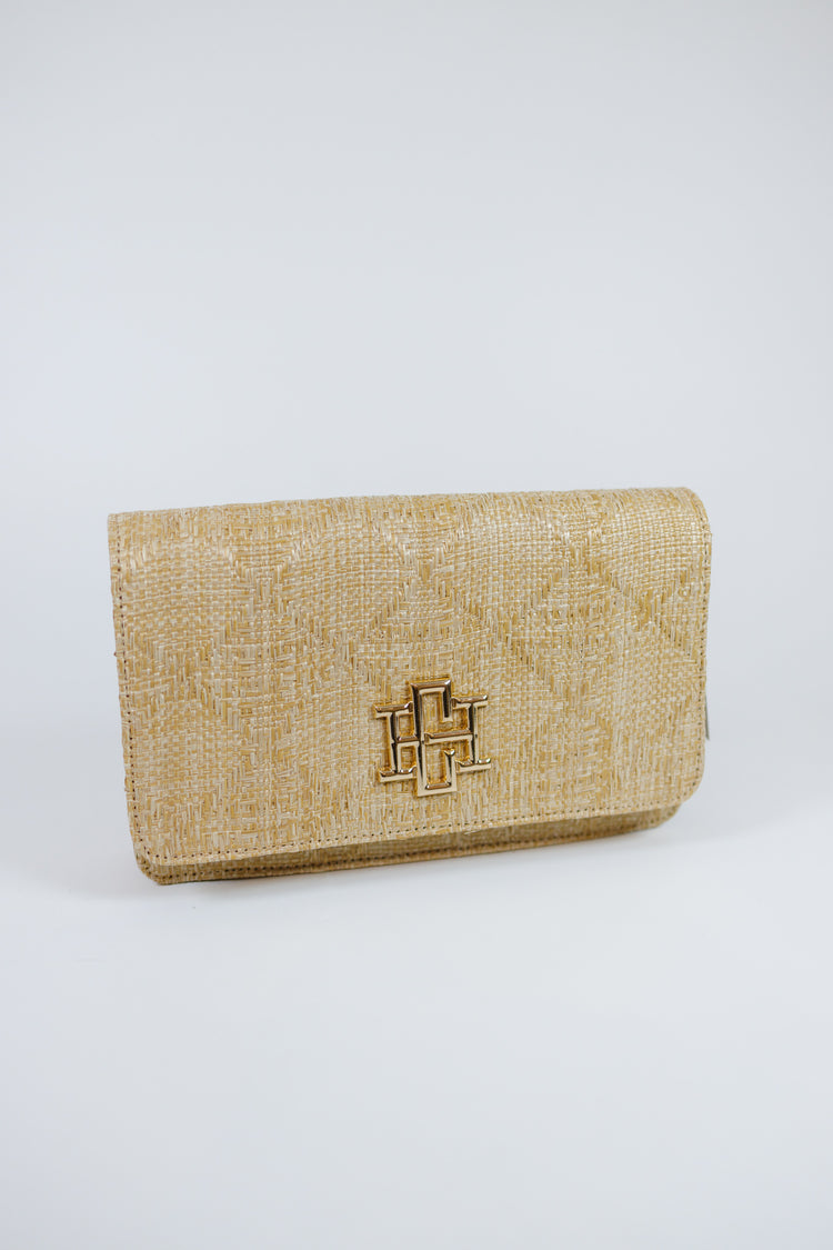 Caroline Hill - Bryn Lattice Natural Crossbody