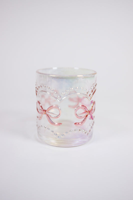11oz Ribbon Rock Glass - Clear Irid