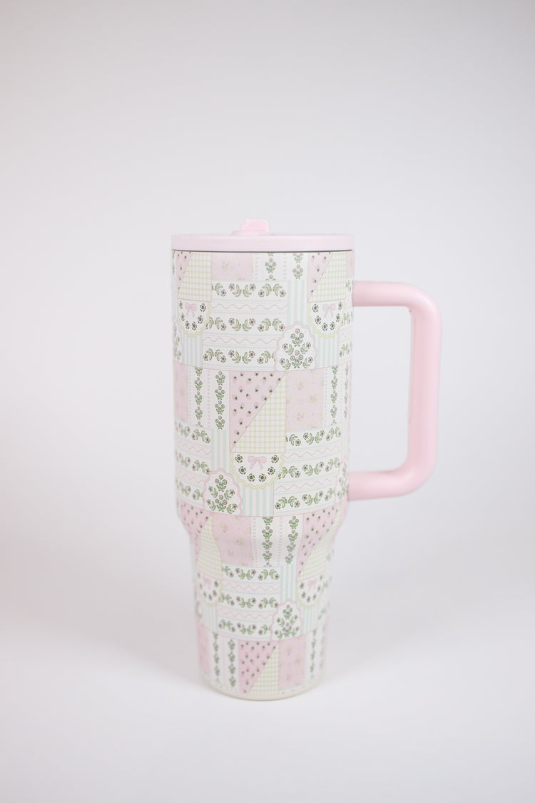 Floral Patchwork 40oz Tumbler