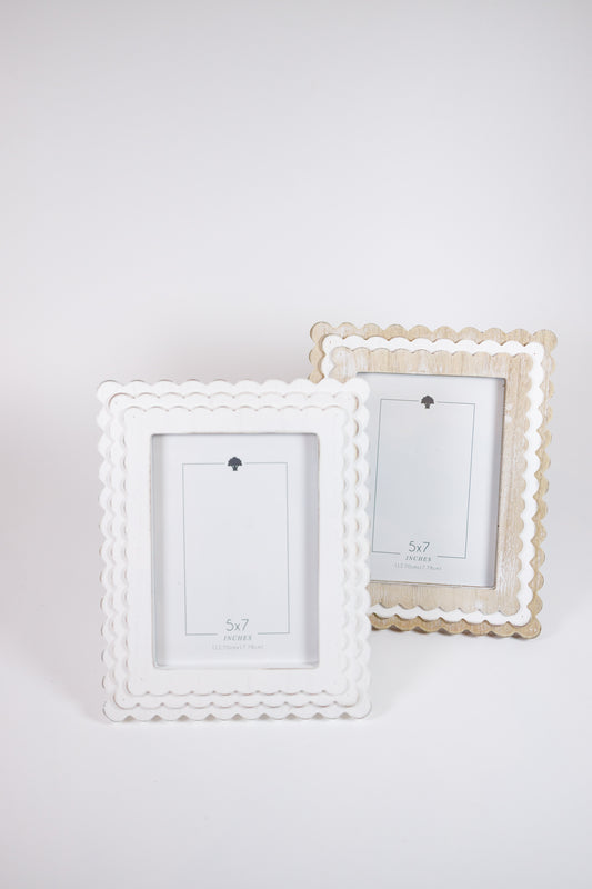 3 Tiered Scallop Frame-5x7 Pic, VARIOUS
