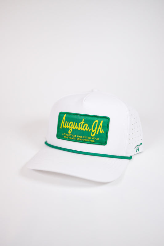 Green and Yellow Augusta, GA Patch Hat