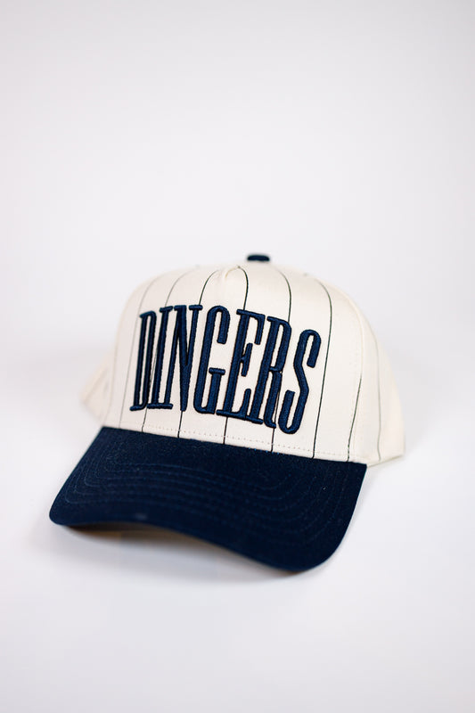 Navy "Dingers" Striped Hat