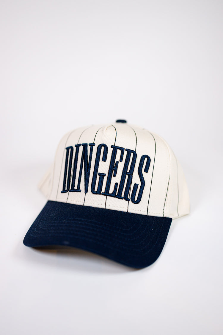Navy "Dingers" Striped Hat