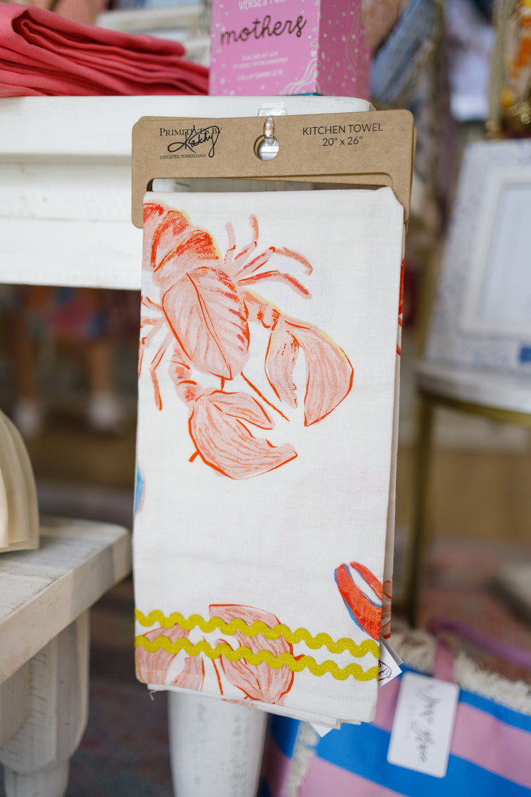 Lobsters Tea Towel