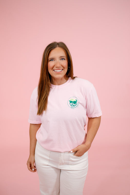 Pink Golf Themed Graphic Tee