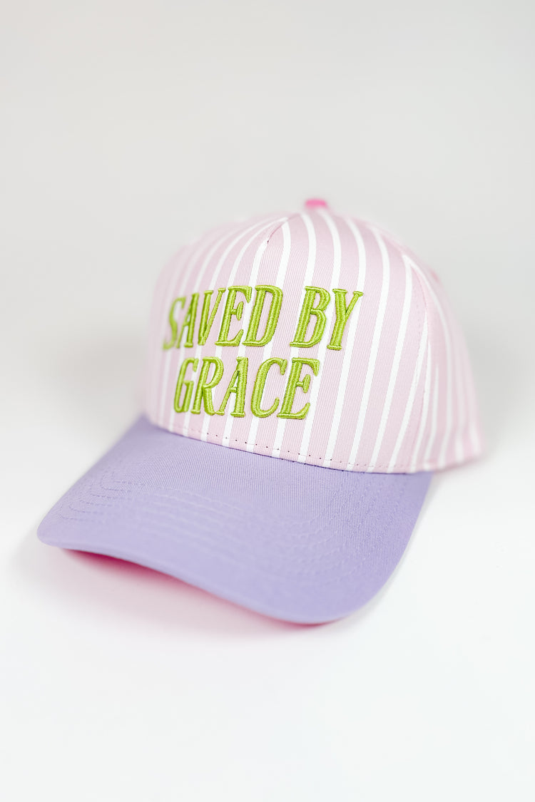 Saved By Grace Stripe Hat