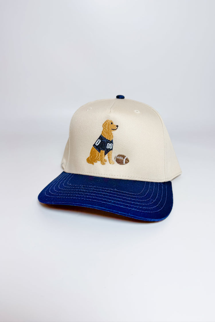 Golden Retriever Football Hat, VARIOUS Jaxe + Grace Boutique