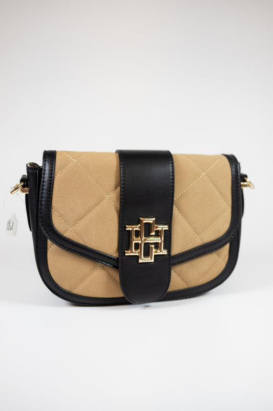 Caroline Hill - Griffin Crossbody Latte + Black