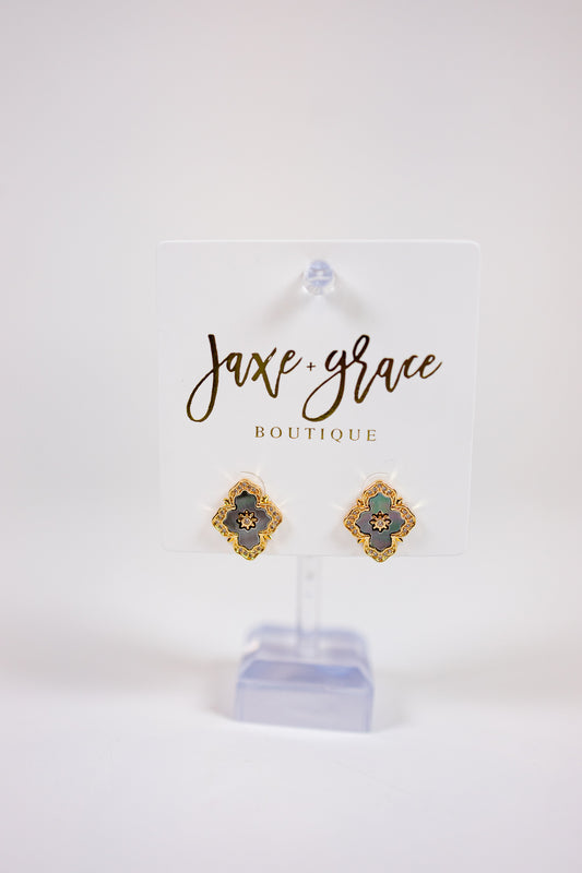 Gemstone Drop Earrings