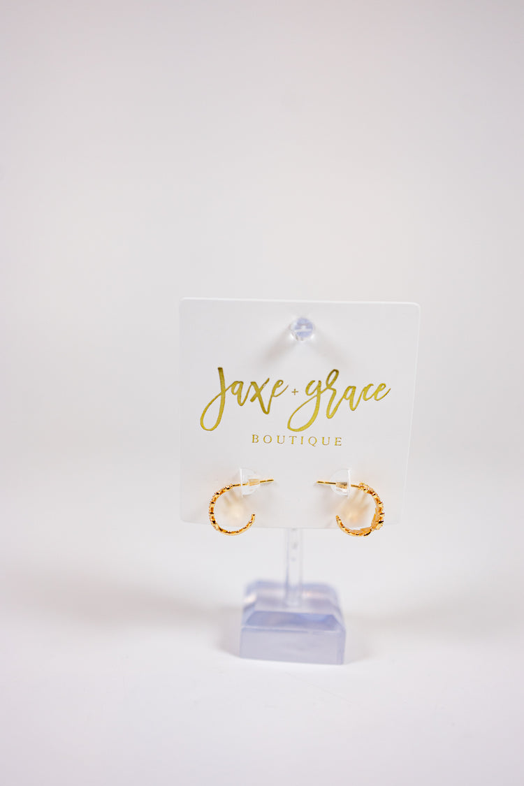 CZ Leaf Stud Earrings