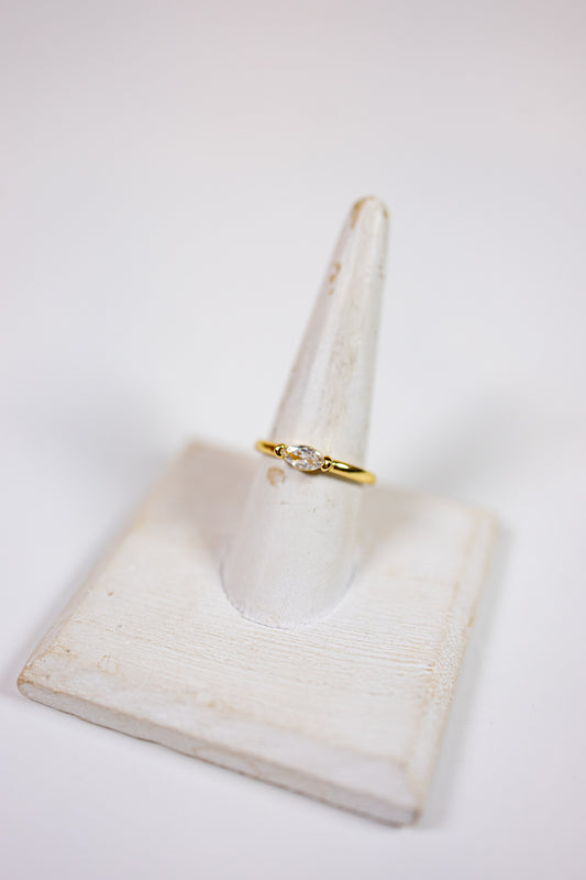 CZ Open Adjustable Ring