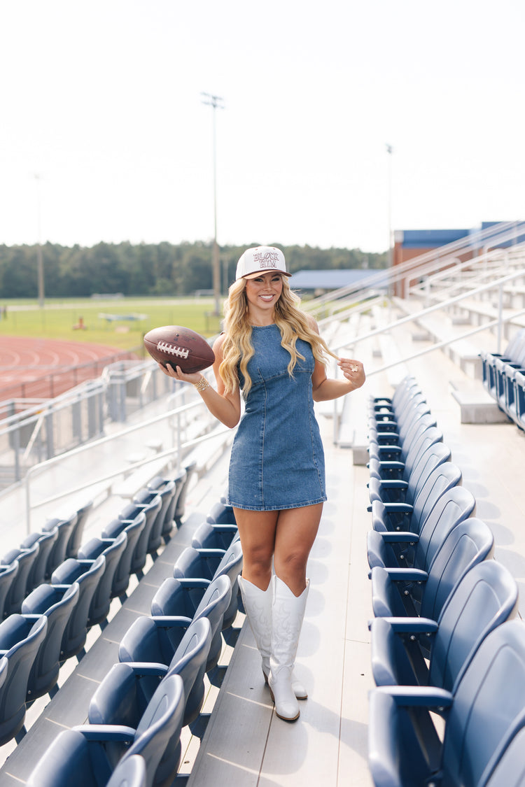 Block Him Football Trucker Hat