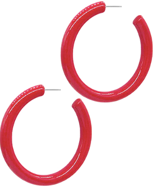 50mm Color Coated Acrylic Hoops, VARIOUS