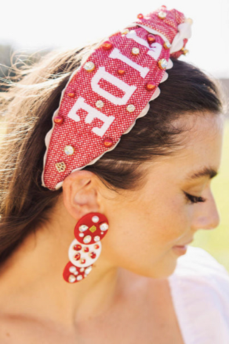 Brianna Cannon ROLL TIDE Cross Stitch Headband