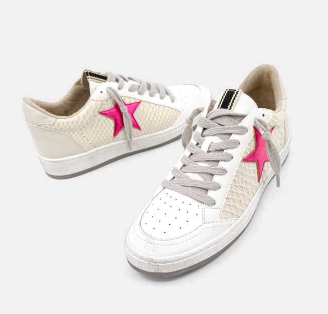 Paz Hot Pink Star Sneaker