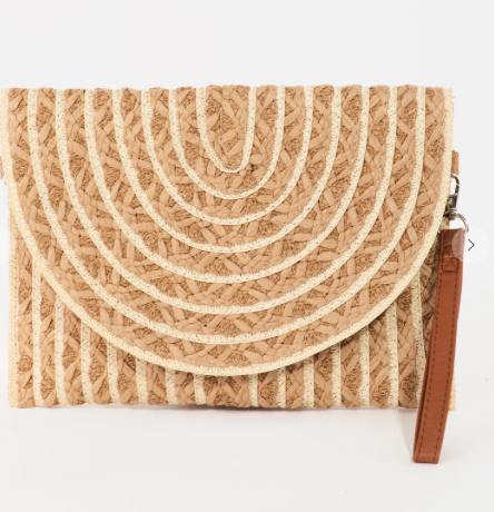 Rectangle Straw Striped Clutch Bag , VARIOUS