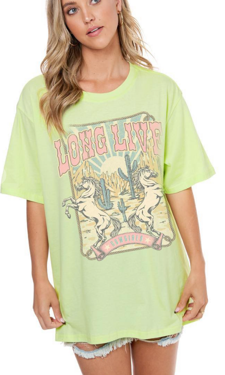 Long Live Cowgirls Vintage Graphic Tee