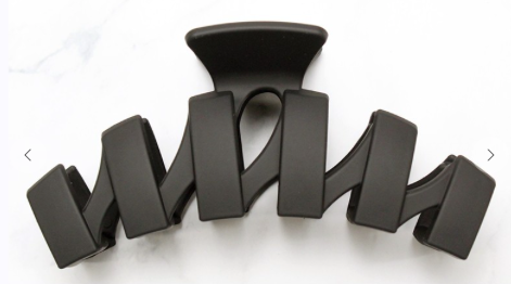 Zig Zag Claw Clip, BLACK
