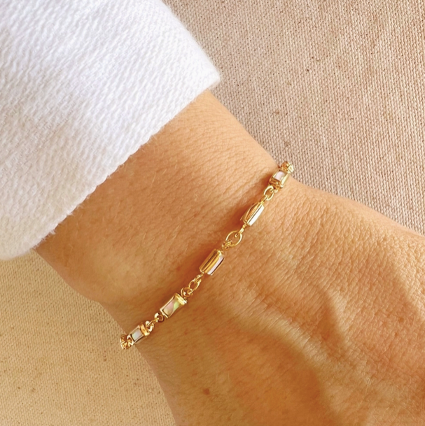 18k Gold Filled Opal Bracelet